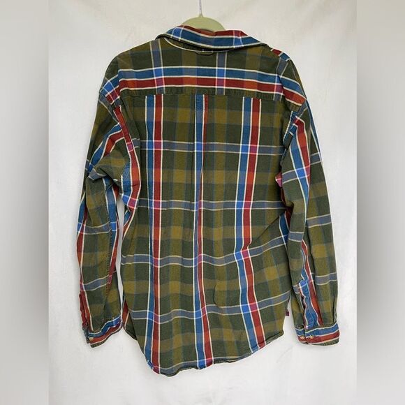 Timberland Workwear Thick Cotton Button Down Plaid Size M - Picture 5 of 6
